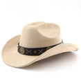 thumbnail image 2 of Western Style Cowboy Hat Curved Brim Ideal For Outdoor Adventure Travel Riding And Everyday Use, 2 of 3
