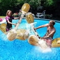 thumbnail image 4 of Jouets de Natation Gonflables, Bûches de Bataille Flottantes Jouets d'Eau, Ensemble de Bataille Flottant Jouets d'Aviron, Radeaux Flottants Jouets de Piscine pour Utilisation Extérieure, 4 Pcs, 4 of 5