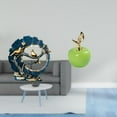 thumbnail image 2 of 2 Pieces Figurine Knick Knack Statue Fruit Sculpture Resin Ceramic Artwork for Home Living Room Desk Decor Study Room, 2 of 8