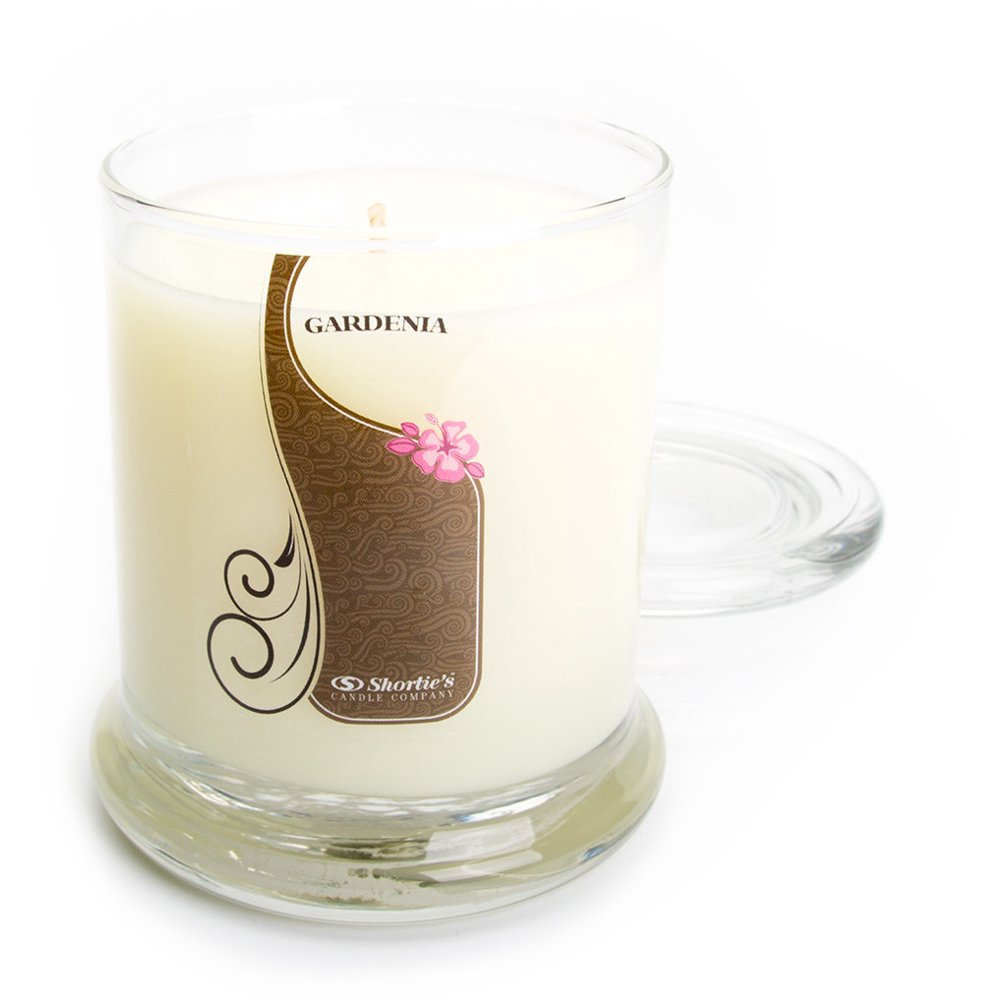 Pure Gardenia Candle Medium White 10 Oz. Highly Scented Jar Candle