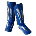thumbnail image 3 of S SERENABLE Kickboxing Shin Guards Shin Protection Gear Training Gear Leg Instep Protection Pads Leg Guards for Kicking Karate Blue M, 3 of 9
