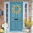 thumbnail image 3 of KUNPENG 18 Inch Pastel Egg Easter Wreath with Wild Flowers for Front Door Spring Decorations, Easter Decorations Outdoor Wreath, 3 of 7