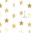 thumbnail image 3 of Banner con forma de guirnalda con forma de estrella con purpurina, 40 m, color champán, 3 of 6