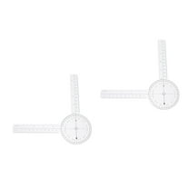 GETAJGHSD  Plastic Goniometer 360 Degree for Joint Range Measurement 2Pcs
