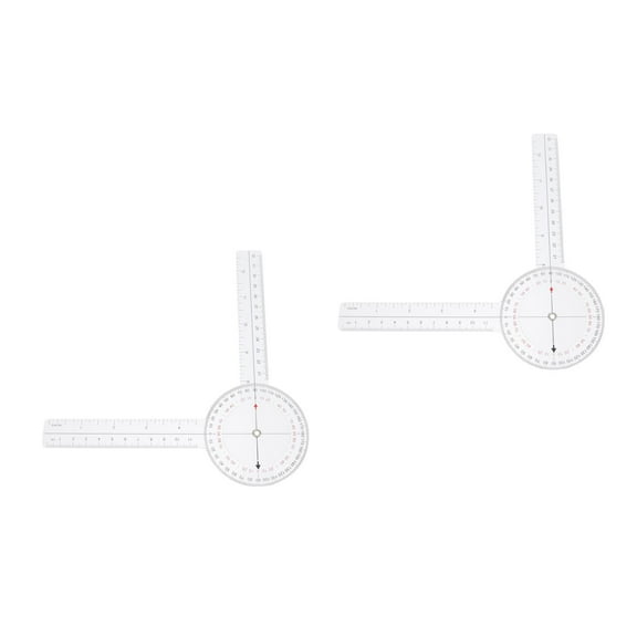 GETAJGHSD  Plastic Goniometer 360 Degree for Joint Range Measurement 2Pcs
