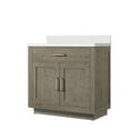 thumbnail image 3 of Abbey 36 in W x 22 in D Grey Oak Single Bath Vanity and Cultured Marble Top, 3 of 6