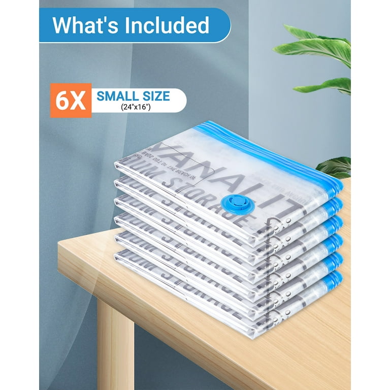 ZALFLEX Pack Vacuum Storage Bags, Space Saver, Airtight