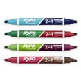 thumbnail image 3 of EXPO Dry Erase 2-in-1 Markers, Chisel Tip, Assorted, 4-Count, 3 of 5