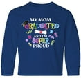 thumbnail image 3 of Inktastic My Mom Graduated and I'm Super Proud Long Sleeve Youth T-Shirt, 3 of 5