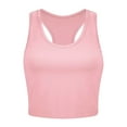 thumbnail image 1 of Débardeurs pour Femmes Chemises d'Été Tendance Imprimé Lever de Soleil Randonnée Sans Manches Tuniques pour Femmes T-Shirt Basique Rose G, 1 of 3