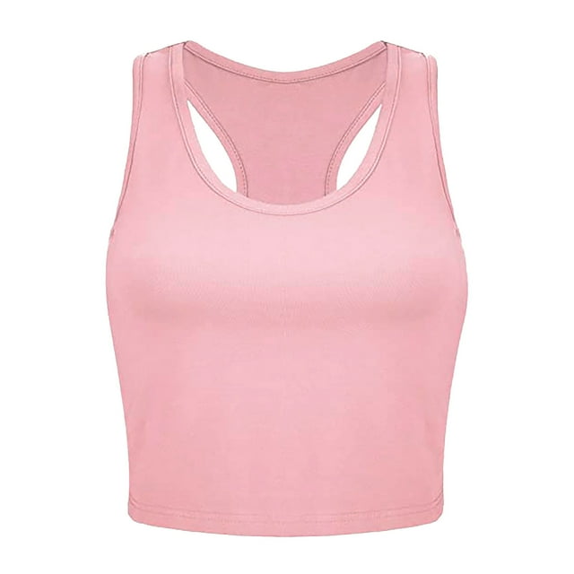 GDREDA Débardeurs Athlétiques pour Femmes, Imprimé Lever de Soleil, Sans Manches, Rose, TG