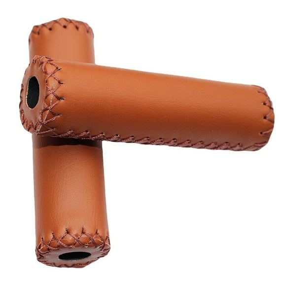 Handlebar Grips Leather Bicycle Grips Vintage Bicycle Grips Retro Cycling Grip