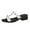 White, variant on Studded Sandals for Womens Shoes Flats Stud Slides Slip On Ladies Dress Black Jellies Slippers Summer Beach with Rivets Open Toe Black Size 37