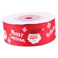 thumbnail image 1 of 25Mm Christmas Ribbon 10Yards Printed Xmas Tree Festival Grosgrain Xmas Tree Ribbons Ribbons Decoration Gift Wrapping Wweixi, 1 of 9