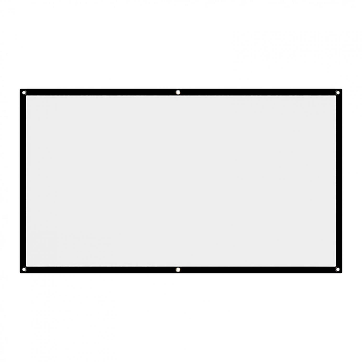 QISIWOLE 60/72/84/100/120/150inch Portable Foldable Wall Projector HD Screen 169 Home Theatre