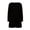 Black, variant on Ruimatai Women's Plus Size 3/4 Sleeve Casual Nightgown Round NeckLoose Fit Comfortable Soft Dress for Home Relaxation