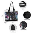 thumbnail image 2 of FORMRS Canvas Laptop Tote Bag for Women with 15.6" Computer Compartments Shoulder Handbag, Black, 2 of 7