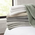 thumbnail image 3 of ZXNYH Waffle Weave Blanket - 100% Ringspun Cotton All Season Throws, Luxury Hotel Quality, Soft on Skin, Breathable, Sofa, and Chair, Queen, Beige, 3 of 5