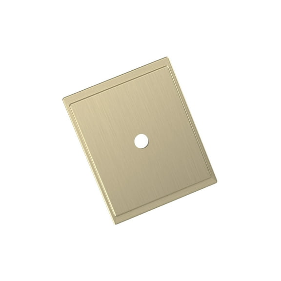 Amerock Maymont 1-5/8 inch (41mm) Length Square Golden Champagne Cabinet Knob Backplate