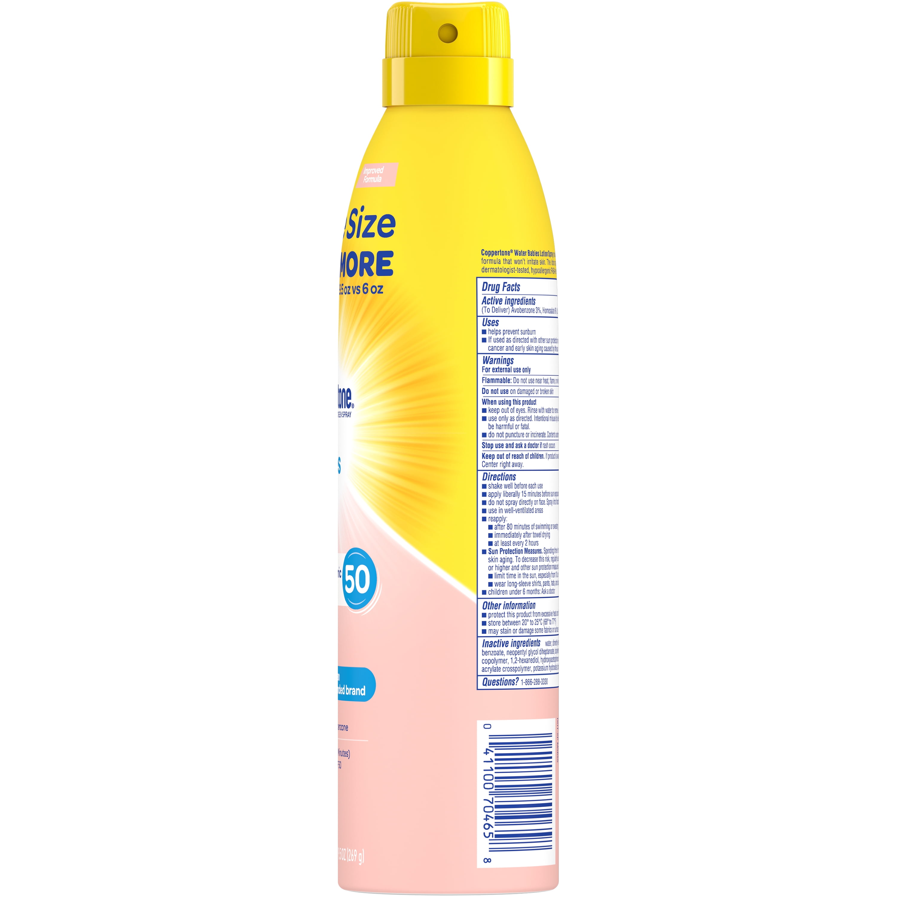 Coppertone Water BABIES Sunscreen Spray SPF 50, 9.5 oz