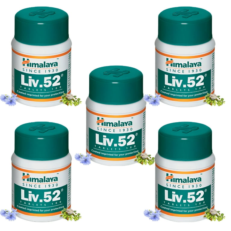 5x Himalaya Liv 52 Unparalleled in Liver Care 100 Tablets 