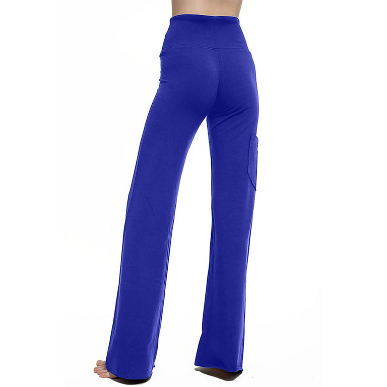 YWDJ Palazzo Pants for Women Plus Size Petite Workout High Waist High Rise  Wide Leg Casual Yoga Loose Pants out Out Leggings Trousers Gym Pants for  Everyday Wear Work Casual Event 60-Blue
