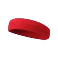 thumbnail image 2 of Workout Headbands for Women Sweatband Elastic Sweat Bands Elastic Headbands for Sports Running Yoga Fitness Gym Dance Athletic Fits All Men And Women Red One Size, 2 of 4