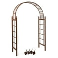 thumbnail image 2 of Deer Park Steel Lattice Arbor - Black, 2 of 2