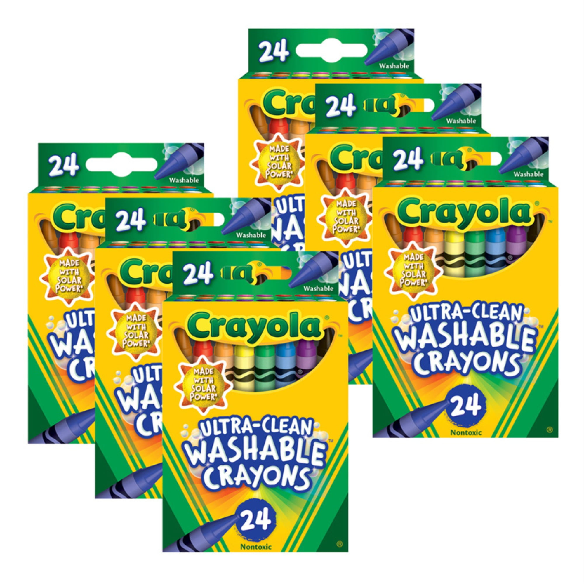 Crayola Ultra-Clean Washable Crayons, Regular Size (144 Count)