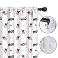 thumbnail image 4 of Blackout Kids Curtains,White Cow Colorful Moo Pattern Childrens Insulated Curtains Set Of 2,Bedroom Essentials,Toddler Room Decor 42x54in(106x137cm), 4 of 5