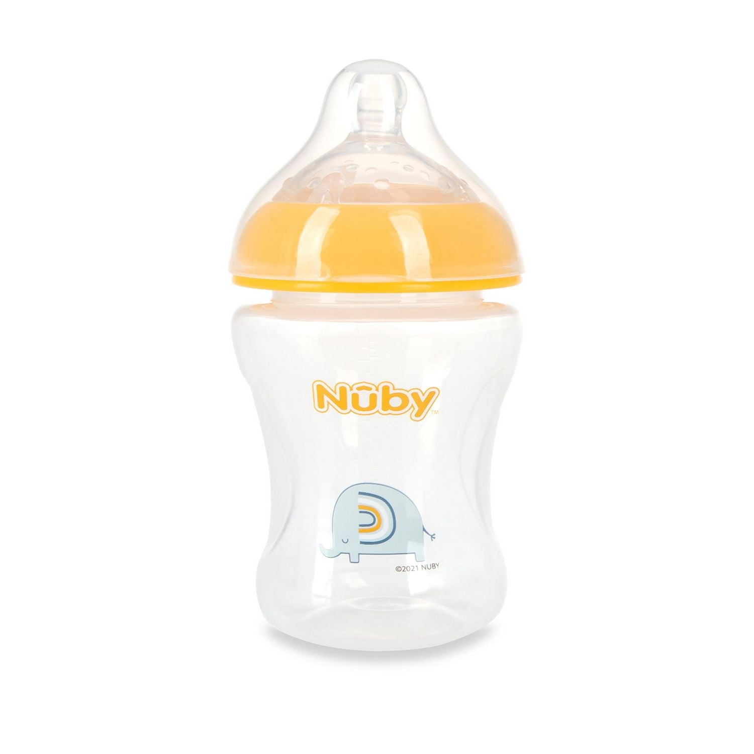 Biberons en plastiques à motif pour bébés de Nûby™ avec tétine physiologique 3 biberons; 8 oz/240 mL