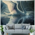 thumbnail image 4 of Orinice Swan Water Wings Tapestry Wall Hanging Unique Style Graphic Tapestries for Home Wall Decor Living Room Bedroom Dorm 60x50inch, 4 of 6