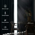 thumbnail image 2 of DWCN Blackout Curtains Thermal Insulated, Energy Saving & Noise Reducing Bedroom and Living Room Curtains, Ivory, W 42x L 54 Inch, Set of 2 Rod Pocket Curtain Panels, 2 of 6