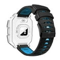 thumbnail image 4 of Replacement 22mm  Dual Color Watch Band Silicone Watchband Sports Watch WristBand Smart Watch Strap BLACK&ORANGE, 4 of 8