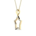 thumbnail image 2 of aaXia 10K Yellow Gold 1/8ct. TDW Diamond Star Pendant Necklace (H-I, I1-I2), 2 of 5