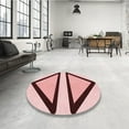 thumbnail image 4 of Ahgly Company Machine Washable Indoor Rectangle Transitional Pink Area Rugs, 2' x 3', 4 of 7