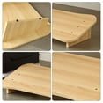 thumbnail image 4 of Shisuyan Under-Desk Tilted Footstool Wooden Step Stool Home Office Feet Rest Stool, 4 of 8