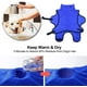 thumbnail image 4 of Albornoz para perros Toalla de microfibra para perros Toalla de microfibra de secado rápido Súper absorbente Cómoda y con correas ajustables para mascotas perros, azul Ormromra MZQ-0317-2, 4 of 5