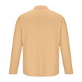 thumbnail image 3 of guisaled Mens Golf Shirts Long Sleeve Casual Henley Shirt Solid Color Classic Band Collar Lightweight Business Office Work T-Shirts, 3 of 6