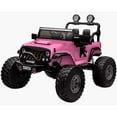 thumbnail image 1 of Lifted Monster Jeep 12V Electric Ride On Truck- Limited Edition Pink, 1 of 1