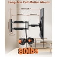 thumbnail image 2 of Soporte de pared para TV Solid As Mountain Long Arm 26-65 pulgadas 80 libras, 2 of 6