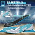 thumbnail image 2 of Bolognifi Men's High Top Basketball Shoes Enhance Ankle Support and Non Slip Rubber Soles, 2 of 6