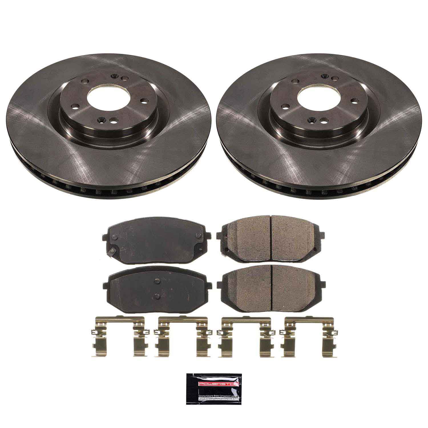 PowerStop Front Autospecialty Brake Pad and Rotor Kit for Hyundai Tucson 2022-24, KOE9008