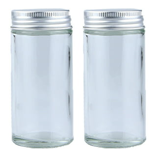 Dream Lifestyle 100ml Glass Spice Jars, Square Spice Containers