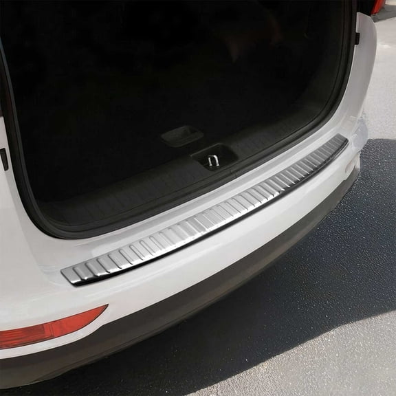 OMAC Rear Bumper Sill Cover Guard for Kia Sportage 2017-2019 Brushed Stainless Steel