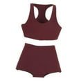 thumbnail image 4 of Ropa deportiva para mujer a escala 1/6, disfraz, moda, ideal como regalo deportivo. Rojo oscuro, 4 of 9