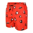 thumbnail image 3 of Aayomet Mens Swim Trunks Pocket Hot Spring Holiday Beach Beach Pants Swimming Trunks Shorts (Red, L), 3 of 5