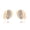 Gold, variant on S925 Silver Post Double Layer Shell Pearl Pave Zircon Crossover Hoop Earrings, 14K Gold Plated Hypoallergenic Statement Earrings for Women