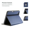 thumbnail image 4 of Funda tipo folio ProCase para iPad mini 7.ª generación 8,3" de cuero sintético azul marino, 4 of 8