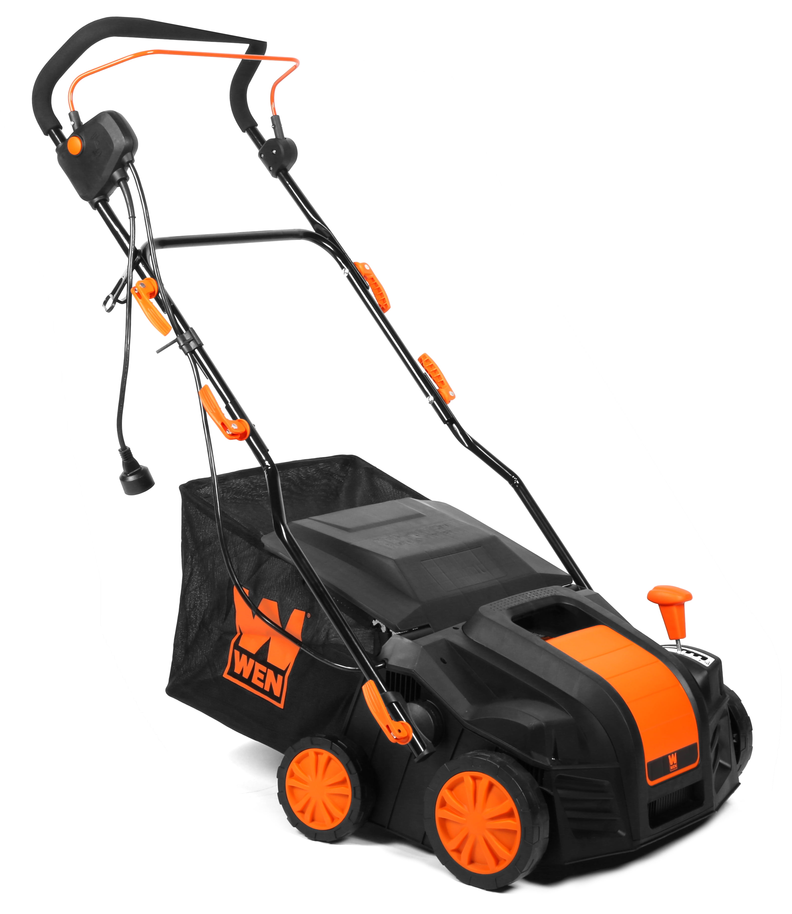 WEN 2 in 1 16” 15 amp Corded Electric Self Propelled Walk-Behind Dethatcher and Scarifier